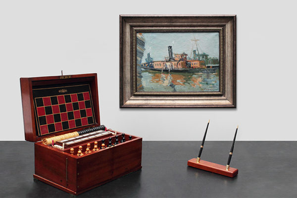 Ильин Евгений Владимирович. Пейзаж с лодкой